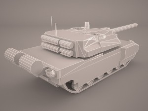 french army tank amx-56 leclerc 3D Модель