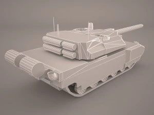 french army tank amx-56 leclerc 3D Model