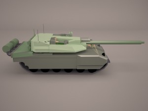 french army tank amx-56 leclerc 3D Модель
