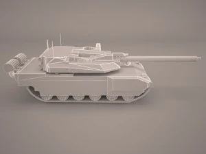 french army tank amx-56 leclerc 3D Model