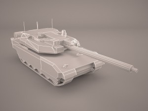 french army tank amx-56 leclerc 3D Модель