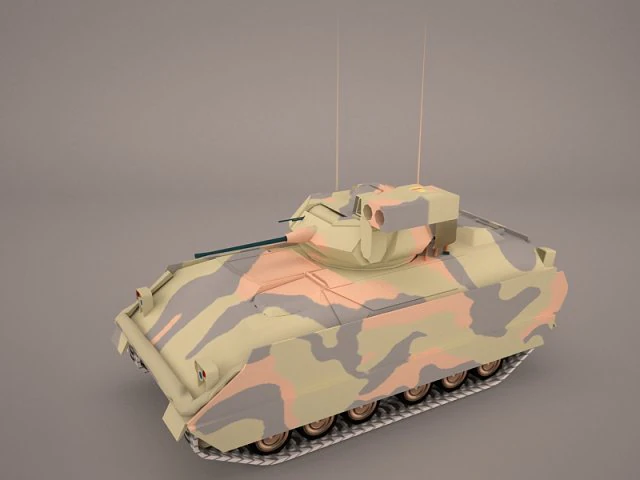 us infantry fighting vehicle bradley m2 3D Model .c4d .max .obj .3ds .fbx .stl .blend 