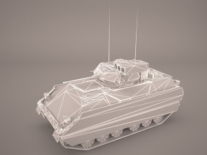 us infantry fighting vehicle bradley m2 3D 模型