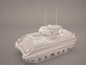 us infantry fighting vehicle bradley m2 3D Model