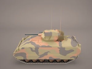 us infantry fighting vehicle bradley m2 3D Model