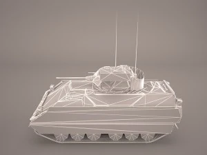 us infantry fighting vehicle bradley m2 3D Model