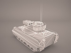 us infantry fighting vehicle bradley m2 3D 模型