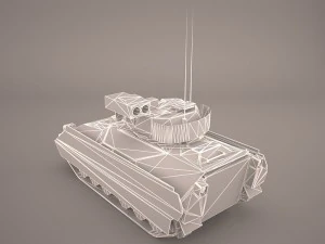us infantry fighting vehicle bradley m2 3D Model