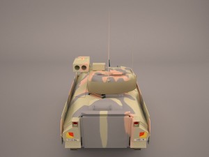 us infantry fighting vehicle bradley m2 3D 模型