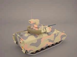 us infantry fighting vehicle bradley m2 3D Model