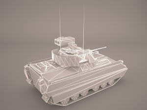 us infantry fighting vehicle bradley m2 3D 模型