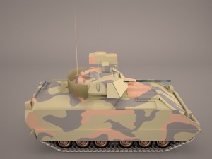 us infantry fighting vehicle bradley m2 3D 模型