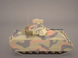 us infantry fighting vehicle bradley m2 3D Model