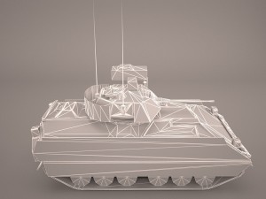us infantry fighting vehicle bradley m2 3D 模型