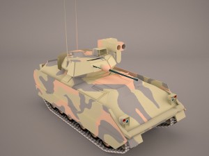 us infantry fighting vehicle bradley m2 3D 模型