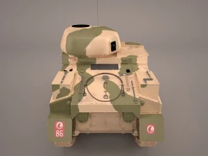 united states wwii m3 grant i medium tank 3D Model