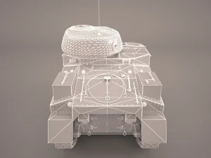 united states wwii m3 grant i medium tank 3D Model