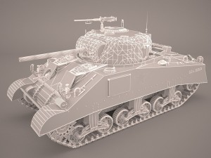 m4a3e2 - sherman - cobra king 3D Модель