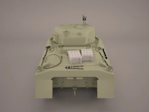 m4a3e2 - sherman - cobra king 3D Model