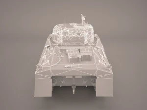 m4a3e2 - sherman - cobra king 3D Model