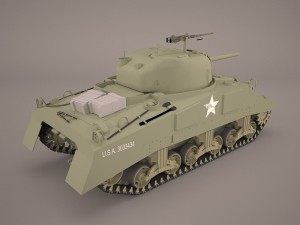 m4a3e2 - sherman - cobra king 3D Модель