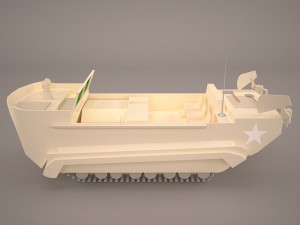 united states wwii m29 weasel snow tractor prime mover 3D Model