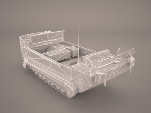 united states wwii m29 weasel snow tractor prime mover 3D Model
