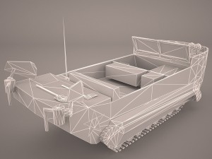 united states wwii m29 weasel snow tractor prime mover 3D Model