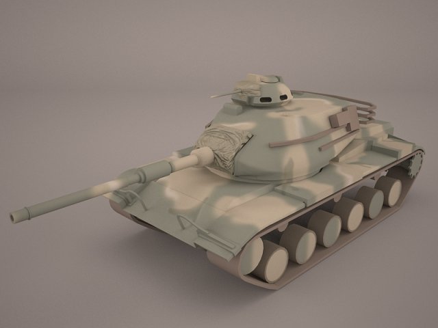 3d m60a3 patton 3D Model .c4d .max .obj .3ds .fbx .stl .blend 