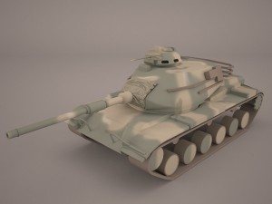 3d m60a3 patton 3D मॉडल