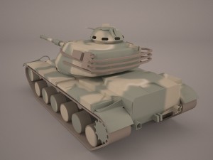 3d m60a3 patton 3D Model