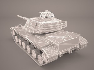 3d m60a3 patton 3D Model