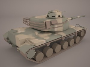 3d m60a3 patton 3D Model