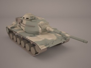 3d m60a3 patton 3D Model