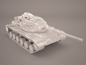 3d m60a3 patton 3D Model