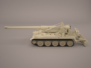 m110a2 203mm howitzer Modèle 3D