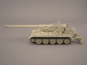m110a2 203mm howitzer 3D Model