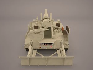 m110a2 203mm howitzer 3D Model