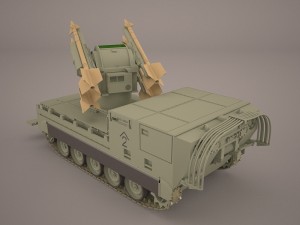 us multiple rocket launcher m270 mlrs camo 3D Модель