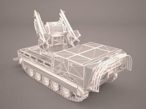 us multiple rocket launcher m270 mlrs camo 3D Модель