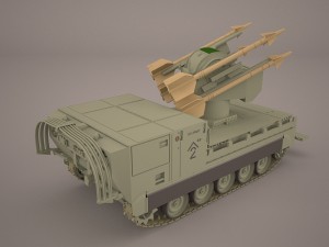 us multiple rocket launcher m270 mlrs camo 3D Модель