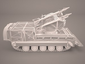 us multiple rocket launcher m270 mlrs camo 3D Модель
