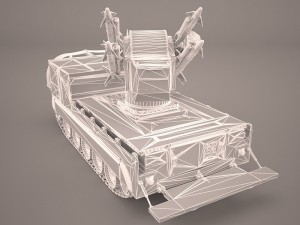 us multiple rocket launcher m270 mlrs camo 3D Модель