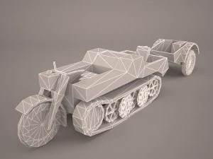 sdkfz2 flak 36 combo 3D Model