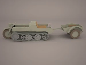 sdkfz2 flak 36 combo 3D Model