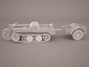 sdkfz2 flak 36 combo 3D Model