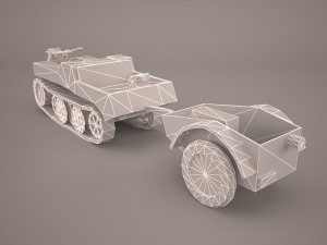 sdkfz2 flak 36 combo 3D Model