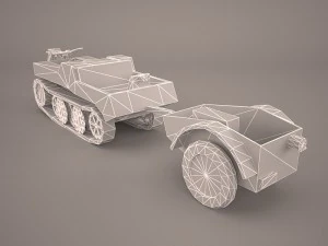 sdkfz2 flak 36 combo 3D Model