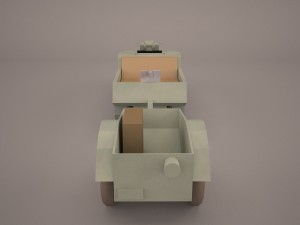 sdkfz2 flak 36 combo 3D Model