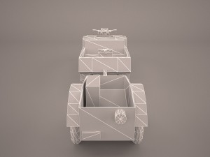 sdkfz2 flak 36 combo 3D Model